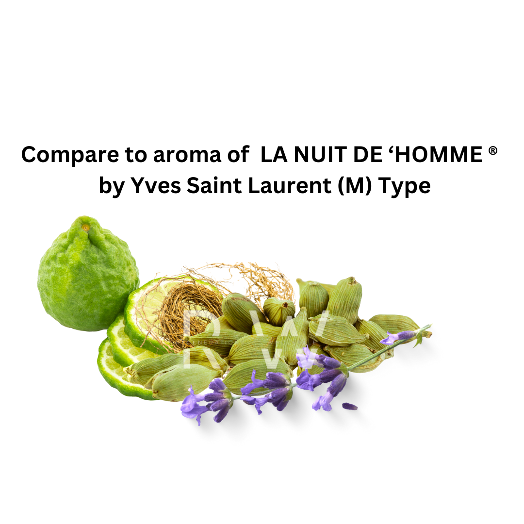 Compare to aroma La Nuit de L'Homme (M) by Yves Saint Laurent ® ~ Body Oil Type (Wholesale)