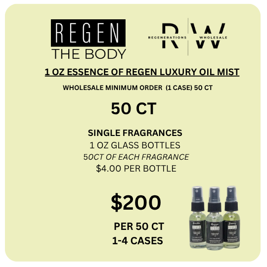 Essence of Regen Luxury Oil Mist  $200 PKG -50CT Main (Wholesale) -Single  Fragrance