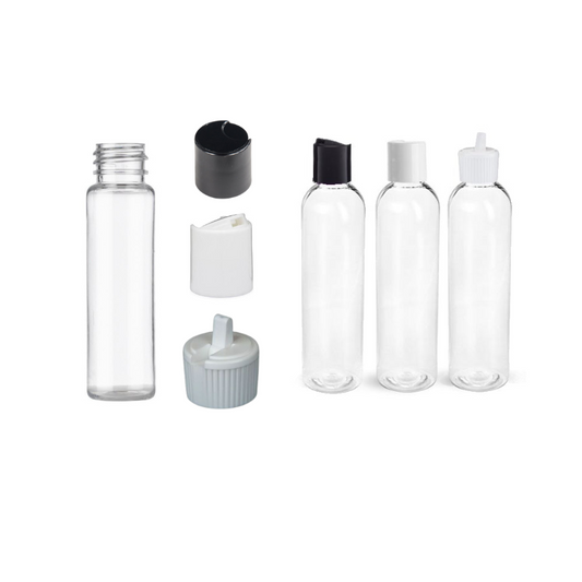 2 OZ Clear Plastic PET Bottle  | 20/410 FINISH