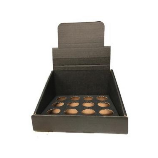 Black Cardboard Display for (12) 1oz Bottles -1CT