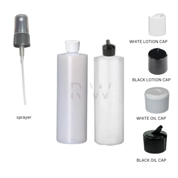 4 OZ Natural HDPE Plastic Cylinder Bottle (Wholesale)