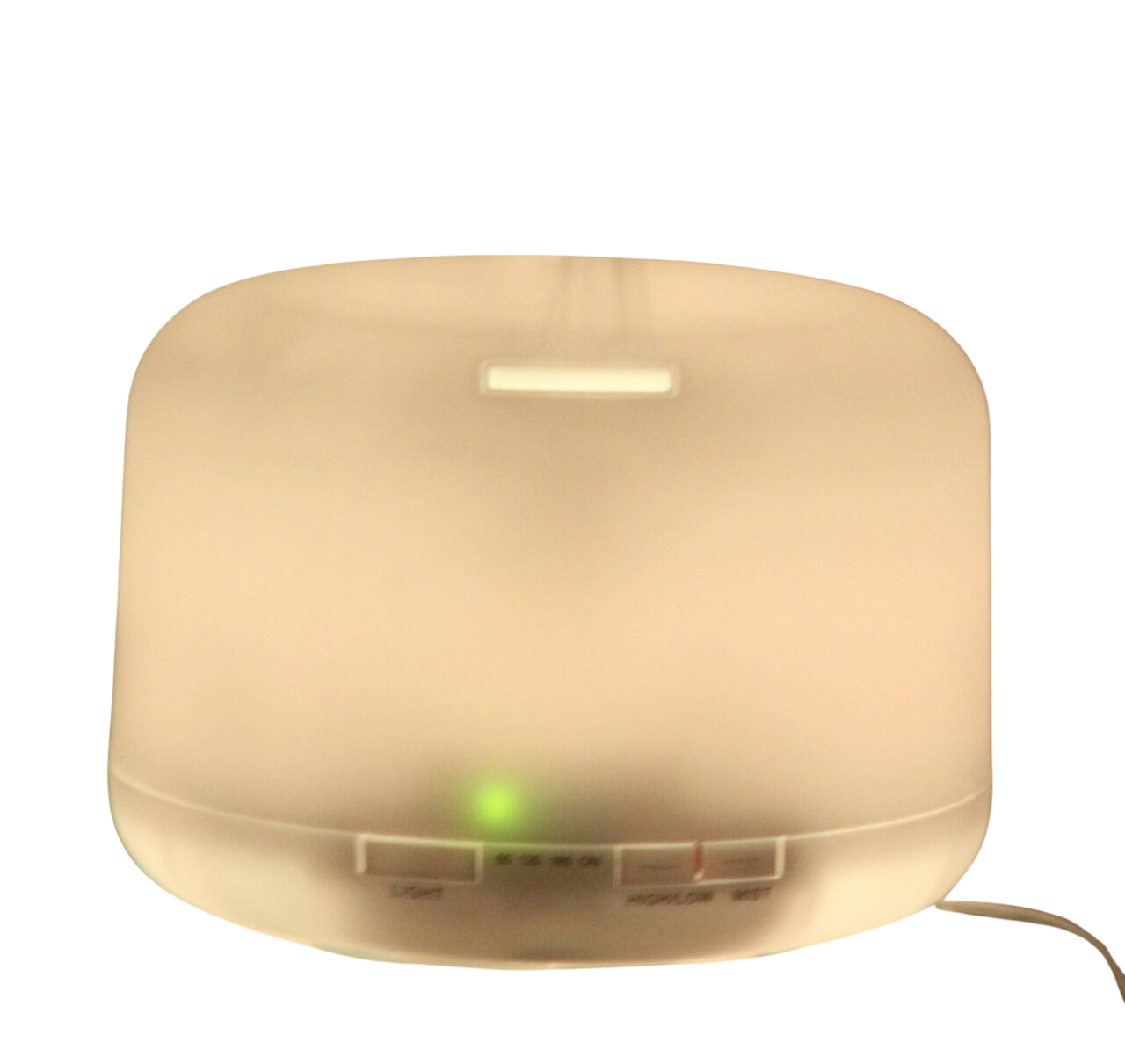 White Round LED Aroma Ultrasonic Diffuser -500ml (EDF-06WH) (Wholesale)