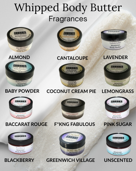 Whipped Body Butter 200ct $1370.00 PKG-Main  (Wholesale) -8 Fragrances (25ct of each)