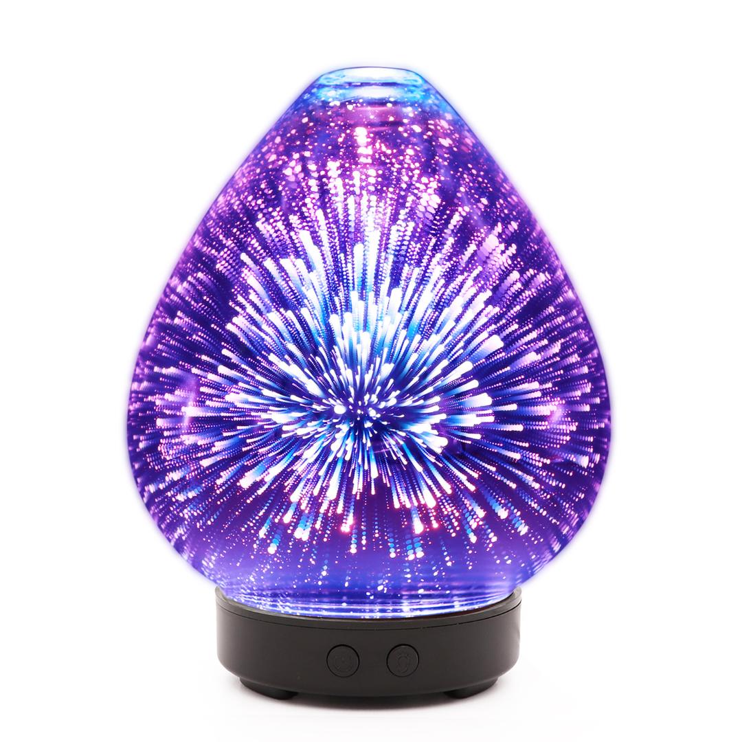 Fireworks Ultrasonic 3D Aromatherapy Diffuser -100ml (EDF-16)-1CT